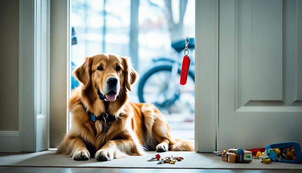 training dogs to be alone